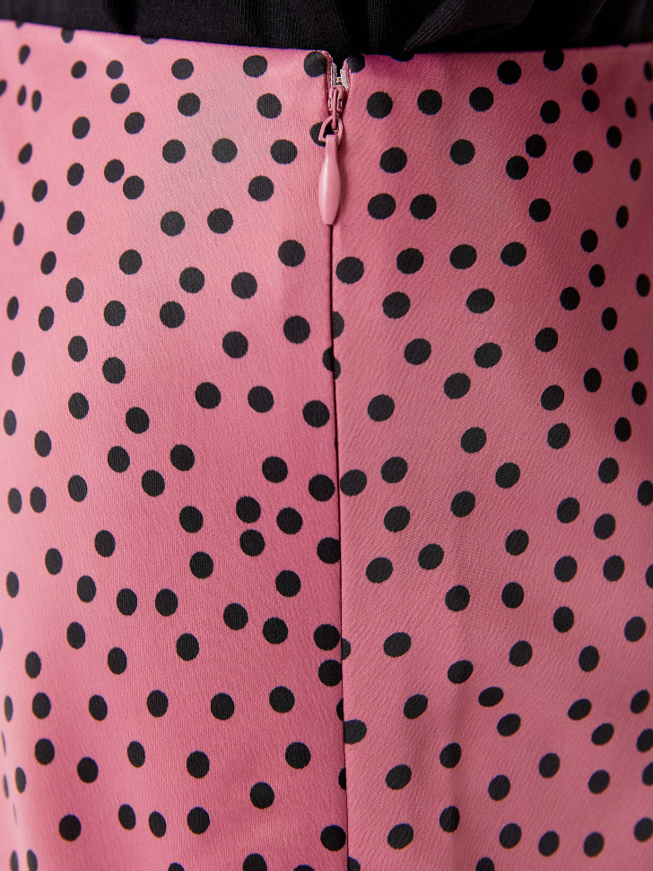 Сатиновая юбка миди (розовый, S) sela 4640078698363 - фото 5