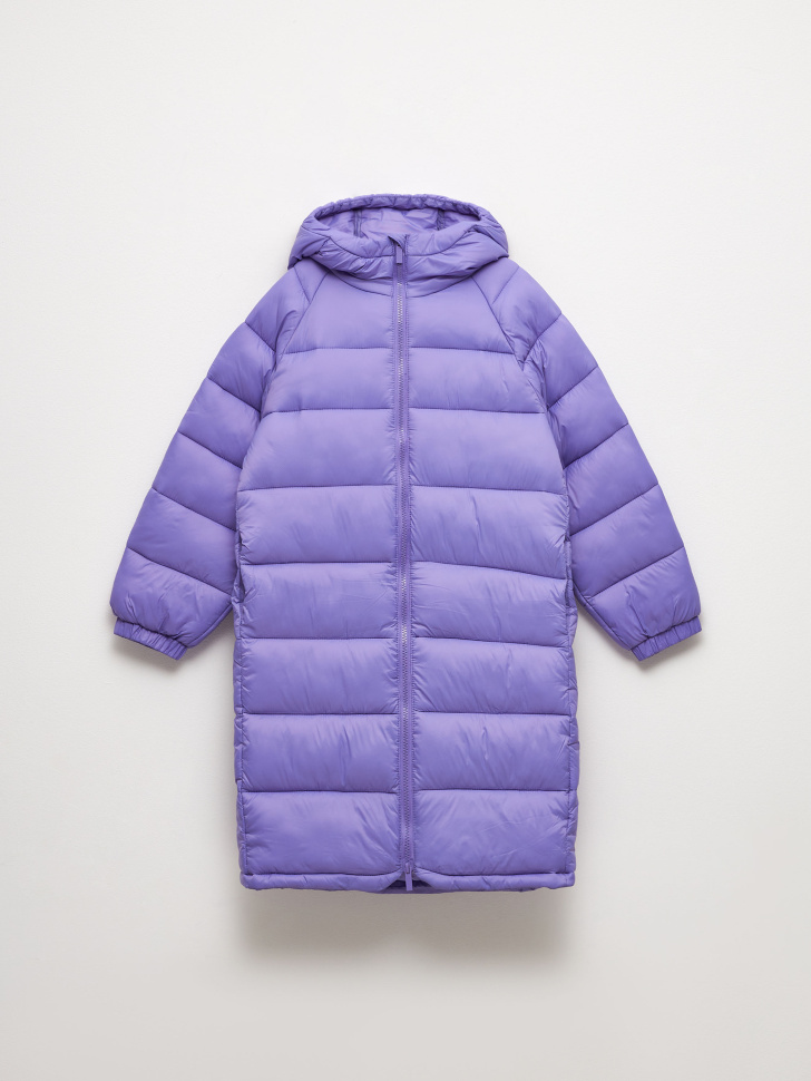 пальто для девочек (фиолетовый, 164) sela 4680129912284 - фото 2