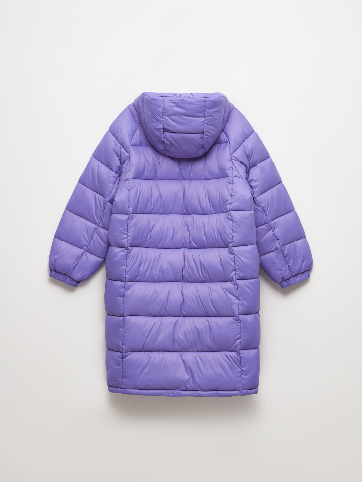 пальто для девочек (фиолетовый, 164) sela 4680129912284 - фото 4