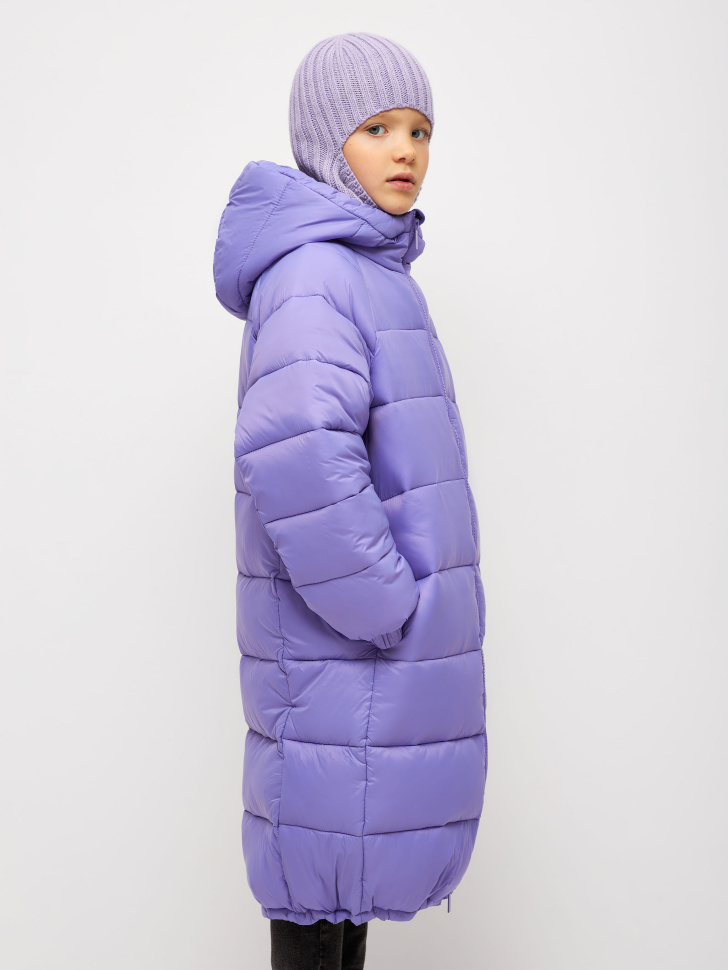 пальто для девочек (фиолетовый, 164) sela 4680129912284 - фото 6