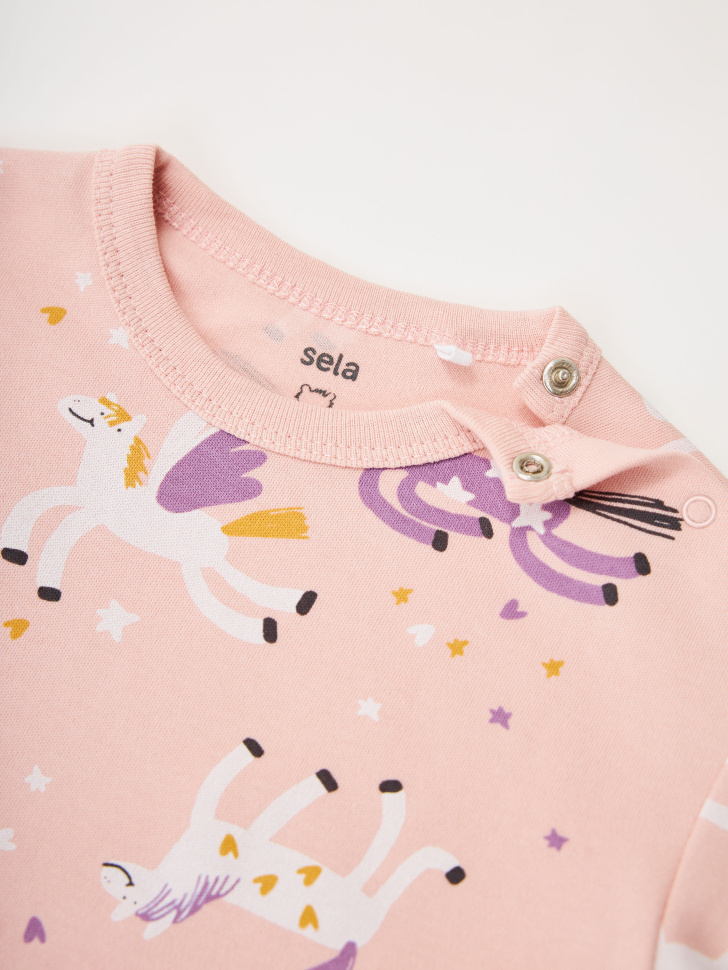 Пижама с принтом для малышей - фото 2