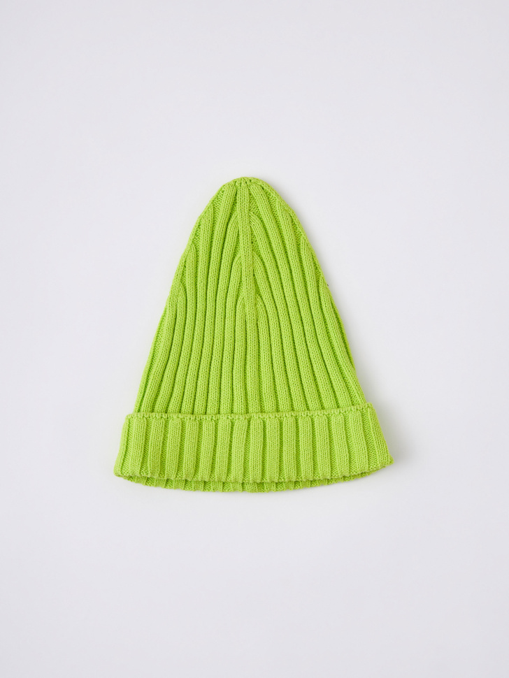 Базовая шапка с отворотом детская (зеленый, 52) sela 4680168262142 - фото 5