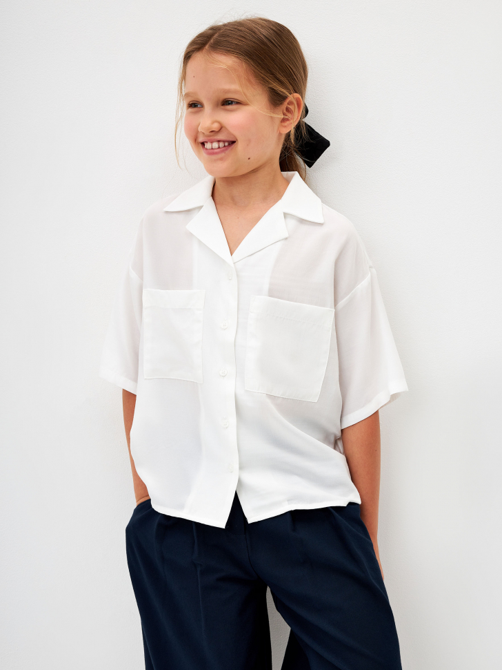 Блузка с короткими рукавами для девочек