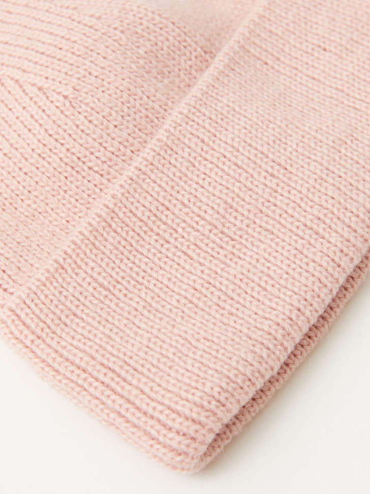 Шапка с добавлением шерсти для девочек (розовый, 52 - 54) sela 4640078973521 - фото 2
